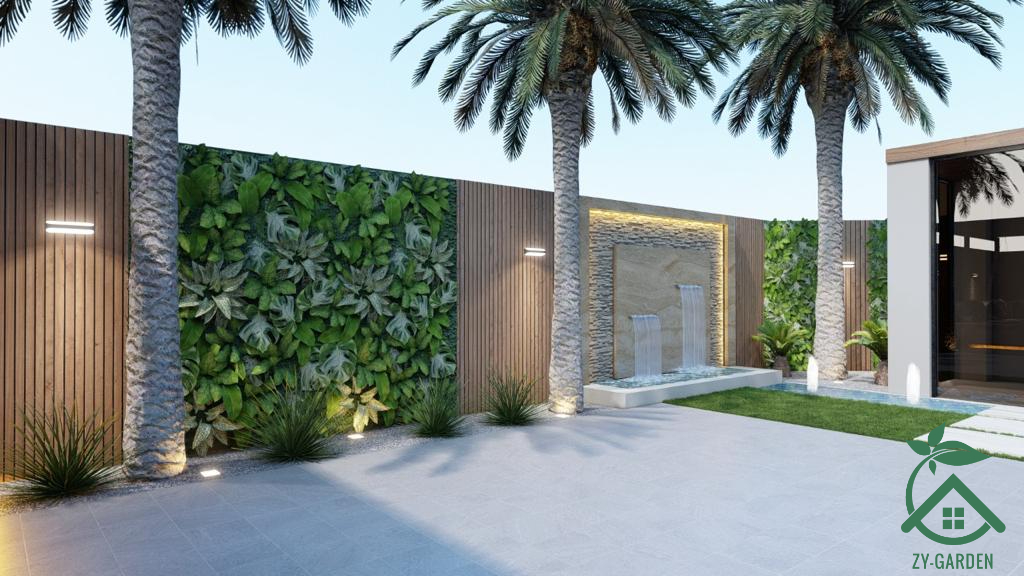 تركيب العشب الجداري في الإمارات – زهرة الياسمين  لتنسيق الحدائق